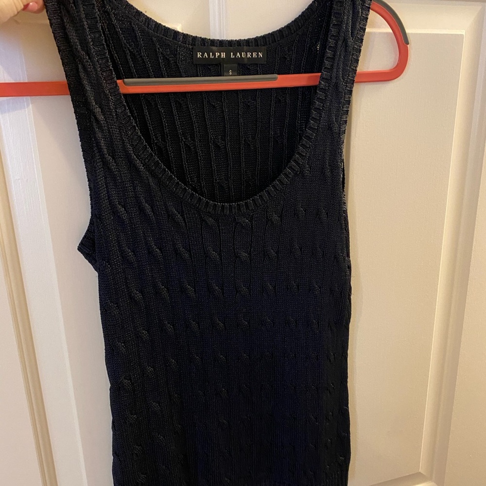 Cable Knot Ralph Lauren Navy Tank